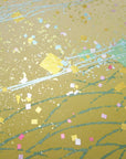 金銀砂子細工 春 露草 アートパネル S/L