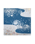 金銀砂子細工 冬 雪輪 浅黄 アートパネル S/L