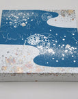 金銀砂子細工 冬 雪輪 浅黄 アートパネル S/L