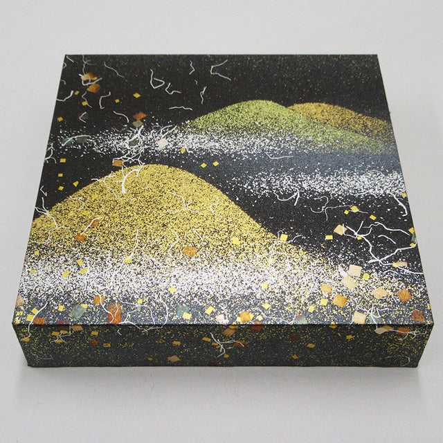 金銀砂子細工 夏 金山 黒 アートパネル S/L | ギフトショップ