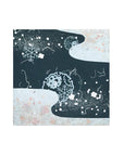 金銀砂子細工 冬 雪輪 紺 アートパネル S/L