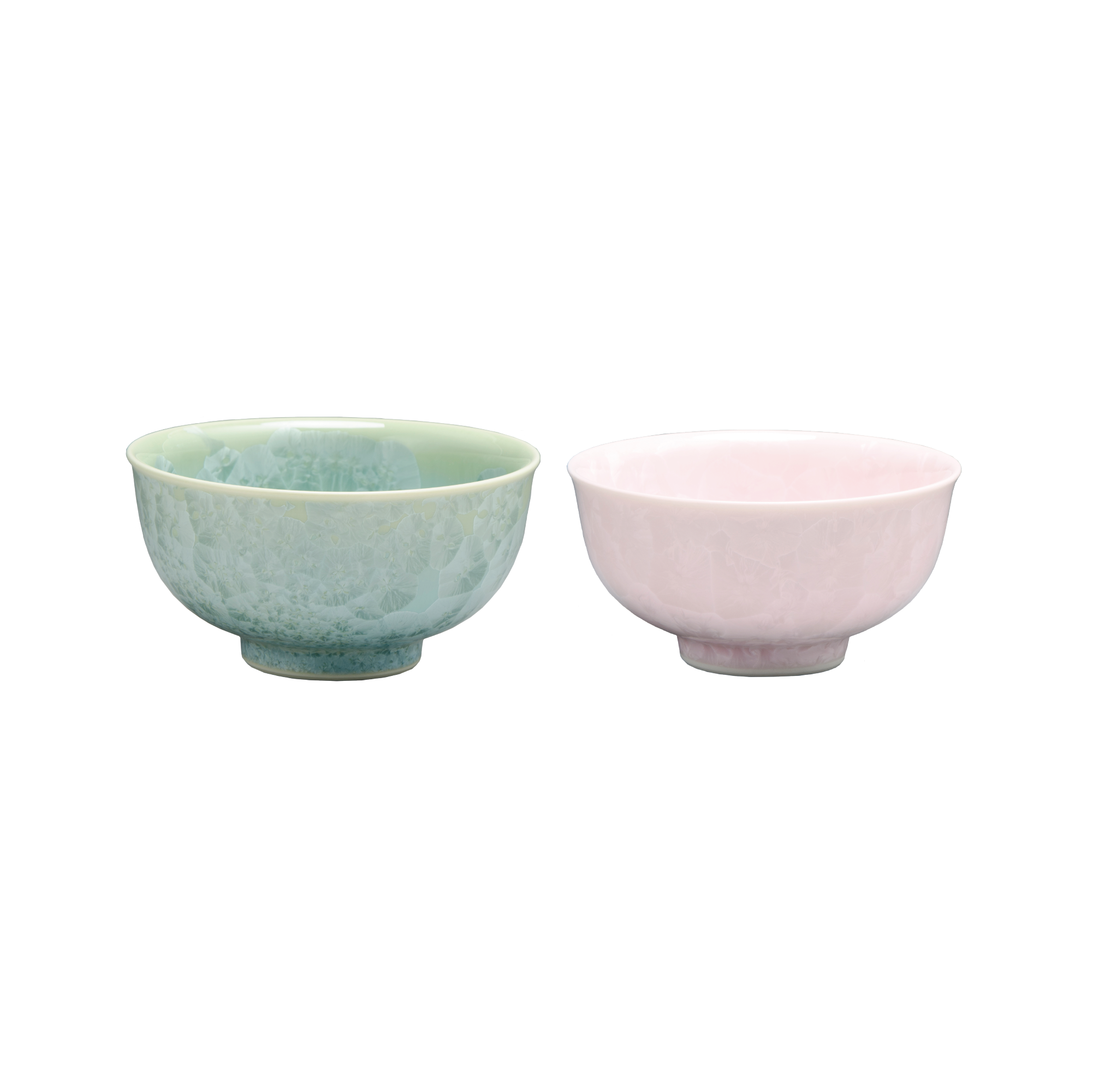 京焼 花結晶 夫婦茶碗 セット 緑/ピンク | ギフトショップ Nihon 京焼 花結晶 夫婦茶碗 セット 緑/ピンク | ギフトショップ Nihon