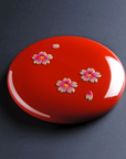 琉球漆器 堆錦 桜 手鏡