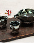 美濃焼 酒器セット プラチナブルー