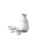 美濃焼 かいらぎ白天目 酒器セット