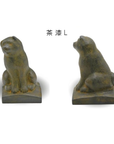 高岡銅器 OMOSHI Bookend Section 「寄り添い犬」