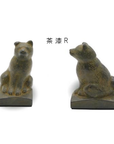 高岡銅器 OMOSHI Bookend Section 「寄り添い犬」
