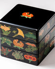 (受注生産品)秀衡塗 古代漆絵重箱 6.5寸