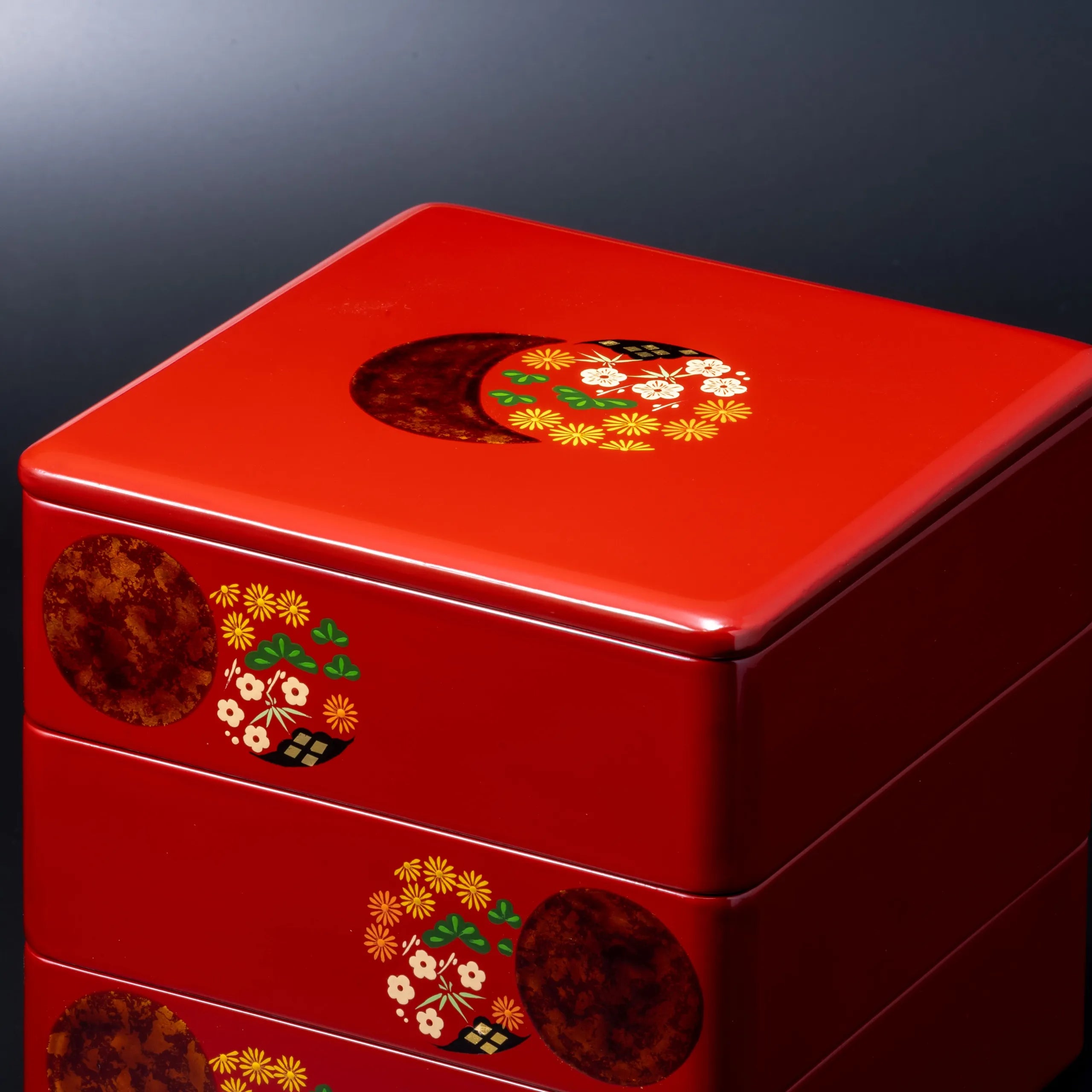 受注生産品)秀衡塗 重箱 花丸 5.5寸 | ギフトショップ Nihon Miyabi 受注生産品)秀衡塗 重箱 花丸 5.5寸 | ギフトショップ Nihon Miyabi