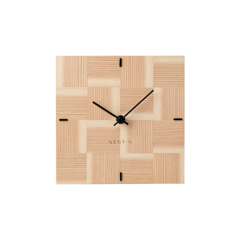 NENRIN CLOCK 175 市松 | ギフトショップ Nihon Miyabi 通販サイト