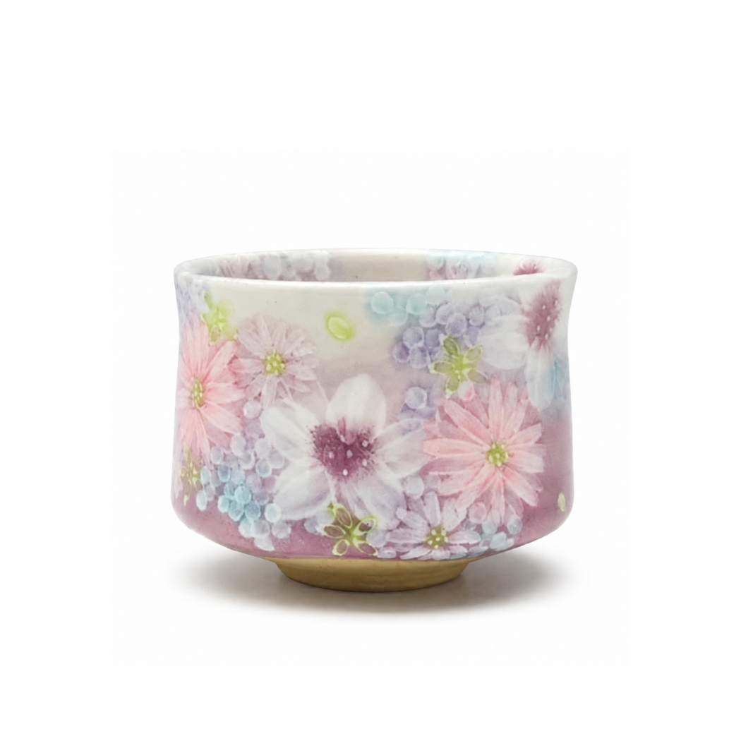 10ヶ月待ち】瀬戸焼 工房ゆずりは 抹茶碗 色彩花 ｜ ギフトショップ