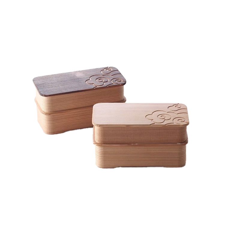 菊紋柄 弁当箱 楽天市場】細長二段お弁当箱(小) 雲紋柄 おひつのような