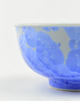 京焼 花結晶 夫婦茶碗 青/白