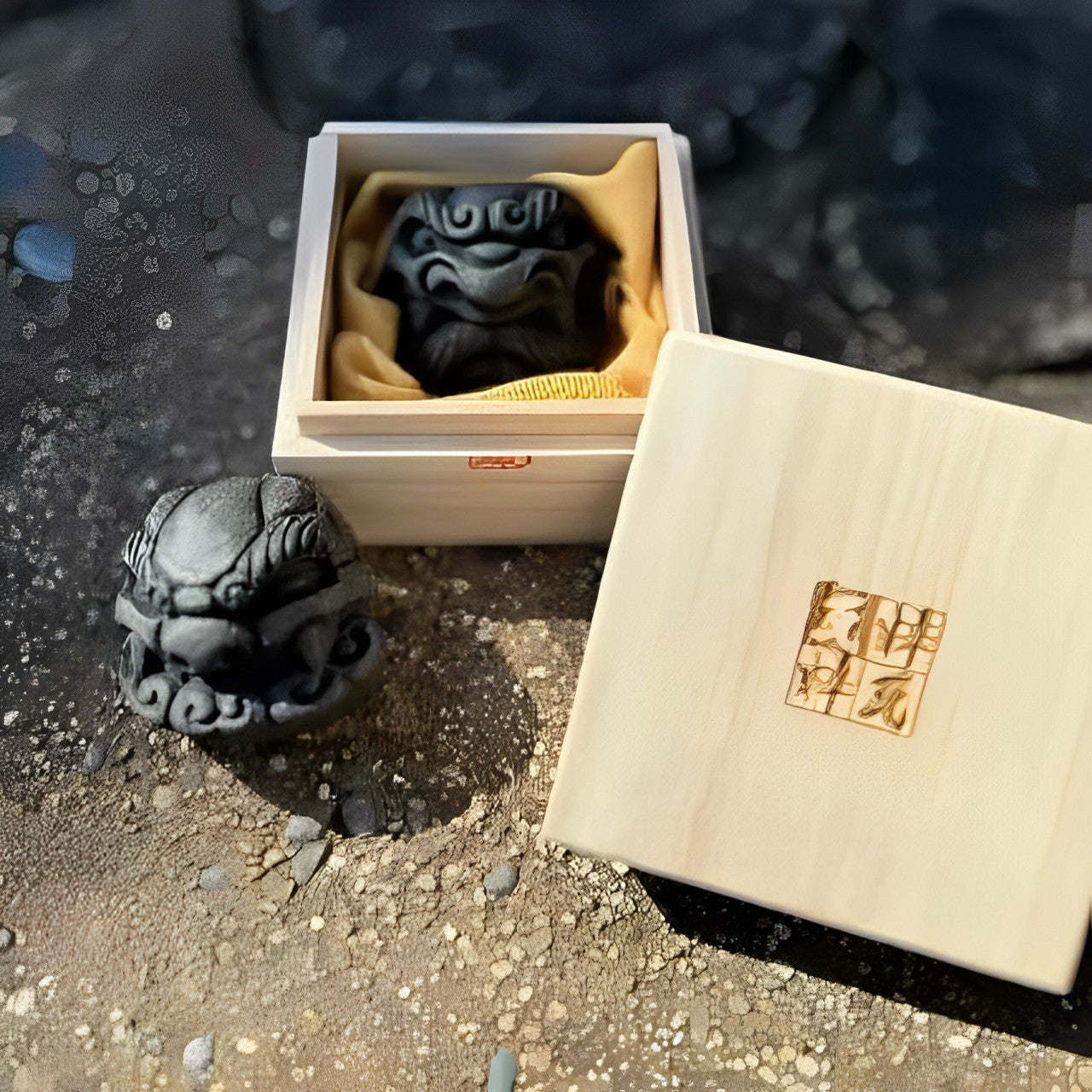 遠州瓦 鬼面氷 アイスキューブ 2個セット SUIGAシリーズ