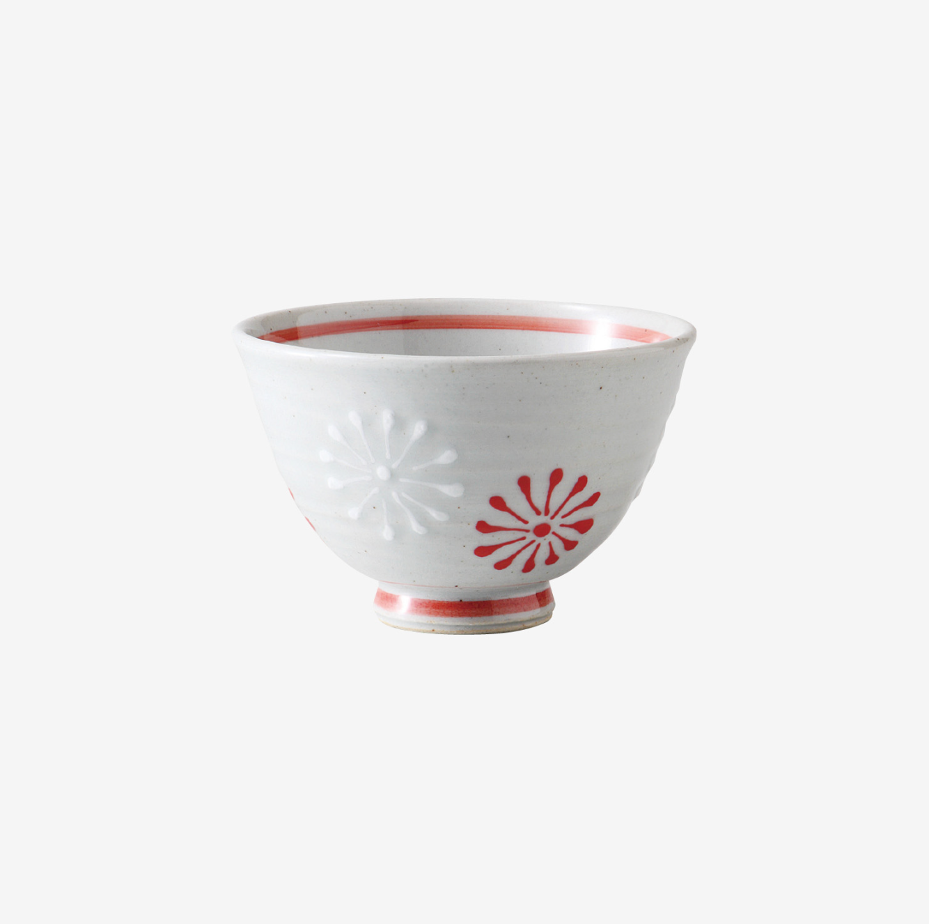 波佐見焼 花一珍 夫婦飯碗 青/赤 | ギフトショップ Nihon Miyabi 通販