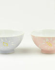 波佐見焼 花霞 夫婦茶碗 ピンク/ライラック