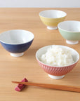 波佐見焼 色とびかんな 飯碗