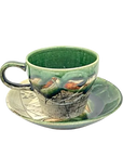 美濃焼 線刻 コーヒーカップ&ソーサーセット