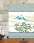 現代掛け軸 葛飾北斎 富嶽三十六景 神奈川沖浪裏
