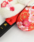押絵羽子板 刺繍すみれ桜 極上小窓桜