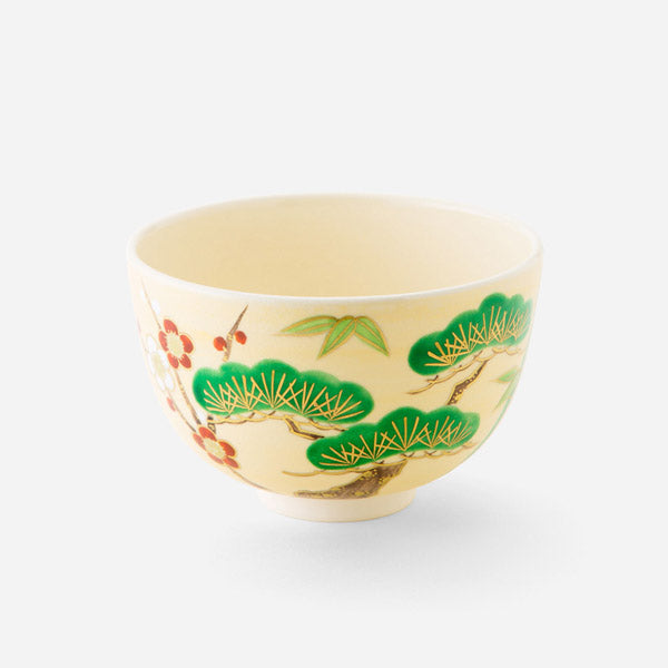 清水焼 京焼 抹茶碗 金彩松竹梅 | ギフトショップ Nihon Miyabi