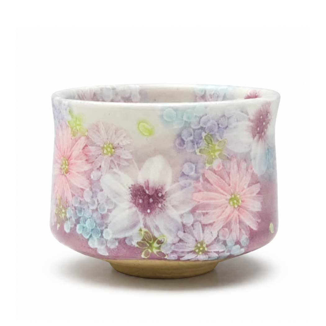 10ヶ月待ち】瀬戸焼 工房ゆずりは 抹茶碗 色彩花 ｜ ギフトショップ