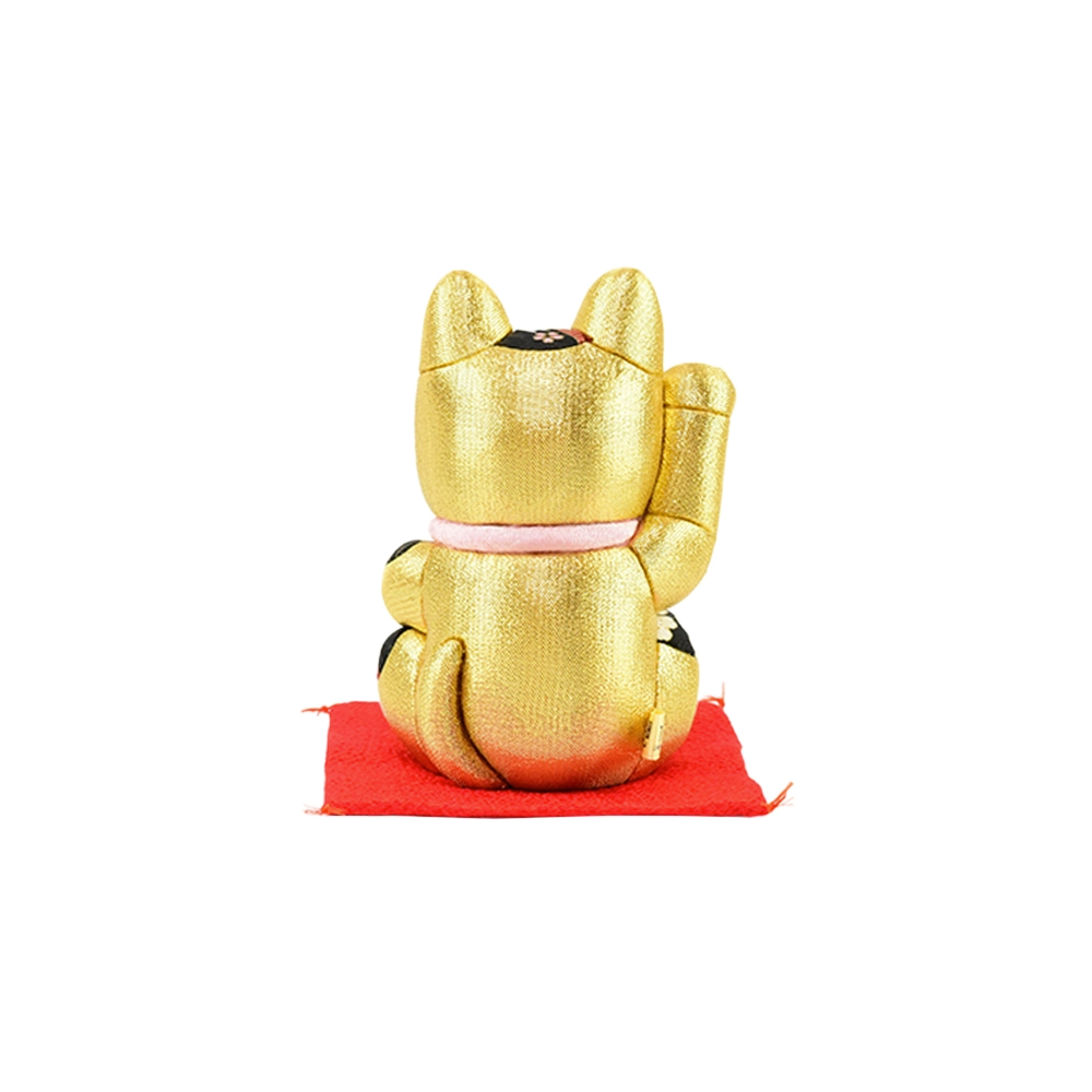 招き猫 | 江戸木目込み 招き猫 風水(中) | 金色 | 柿沼人形