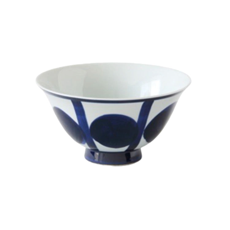 波佐見焼 大丸紋 夫婦茶碗 セット 赤/呉須 | ギフトショップ Nihon