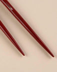 若狭塗り箸 貝きりこ 朱 21.5cm 桐箱入り