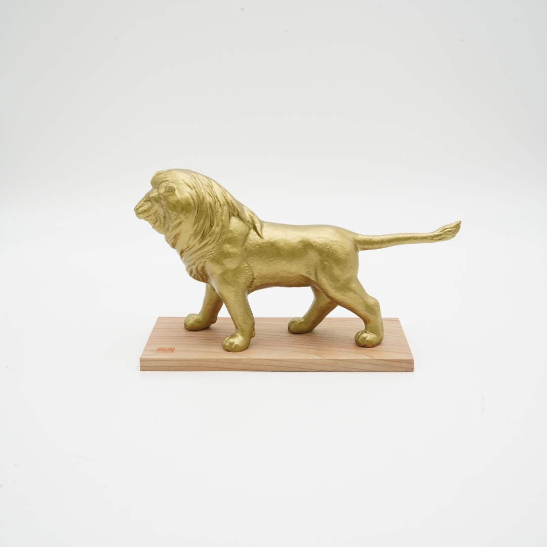 しげぞうライオン 高岡銅器 OMOSHI Bookend Section「ライオン」 | ギフトショップ Nihon