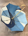 青藍工房 藍染日傘 臈纈染