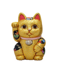 江戸木目込人形 風水シリーズ 招き猫 金