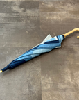 青藍工房 藍染日傘 臈纈染
