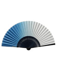 藍染め 扇子 ぼかし染め うす色
