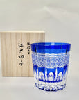 江戸切子 菊花 ロックグラス