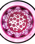 江戸切子 砂切子 サクラサク Lサイズ