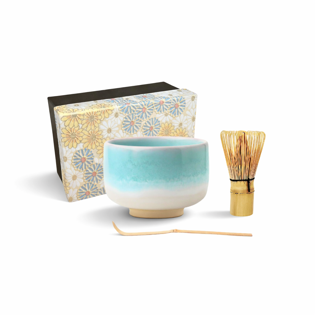 萩抹茶碗 萩焼 抹茶碗3点セット ミント・ピンク | ギフトショップ Nihon Miyabi