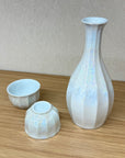 有田焼 酒器 白釉パール面取 酒器セット