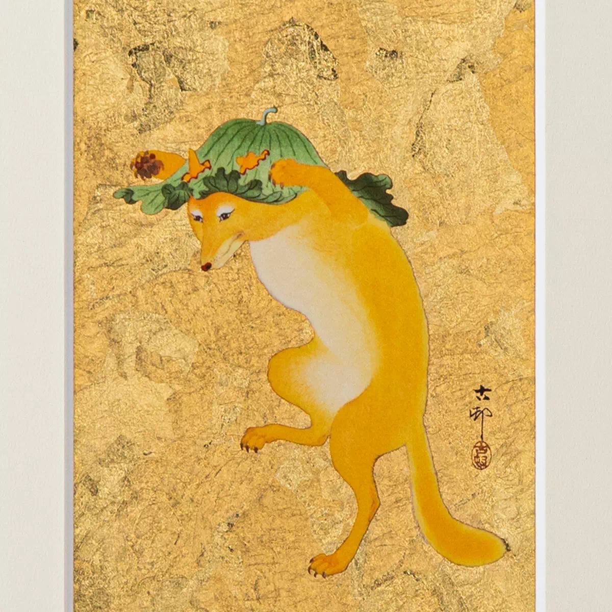 踊る狐(KOSON) アートパネル | ギフトショップ Nihon Miyabi 通販サイト