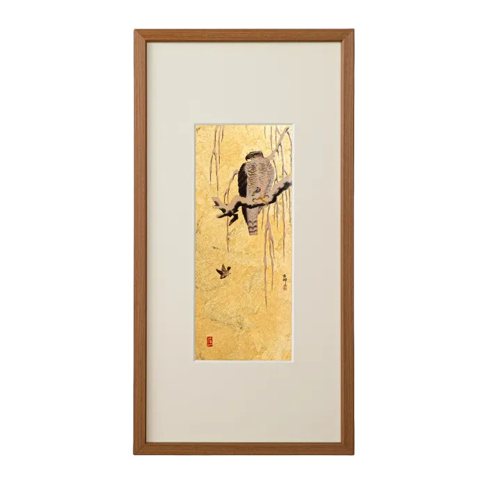 鷹と温め鳥(KOSON) アートパネル | ギフトショップ Nihon Miyabi 鷹と温め鳥(KOSON) アートパネル | ギフトショップ Nihon Miyabi