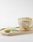 清水焼 京焼 抹茶碗 金彩銀杏