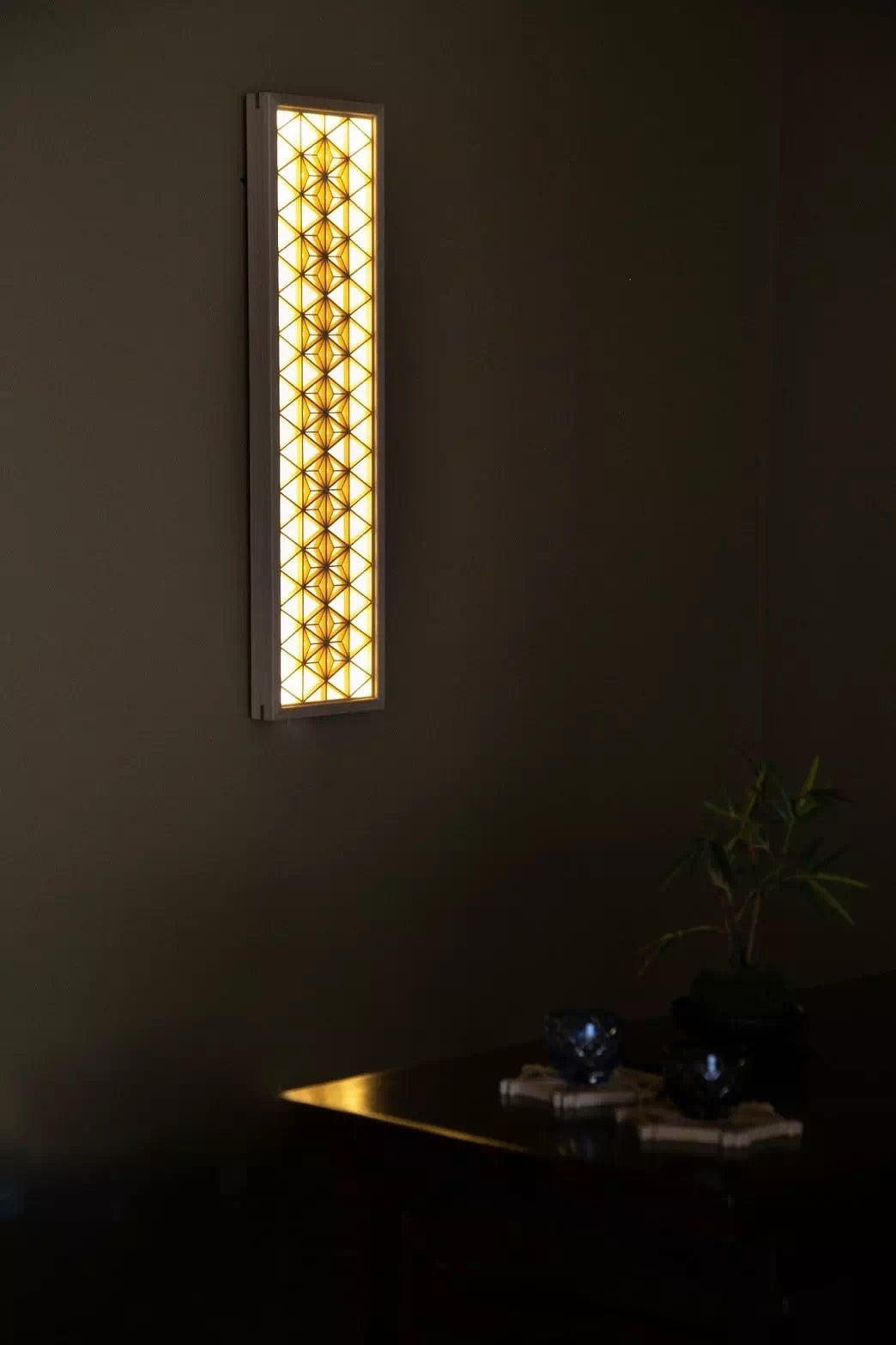 組子LED照明 壁掛けロング Lサイズ | ギフトショップ Nihon Miyabi