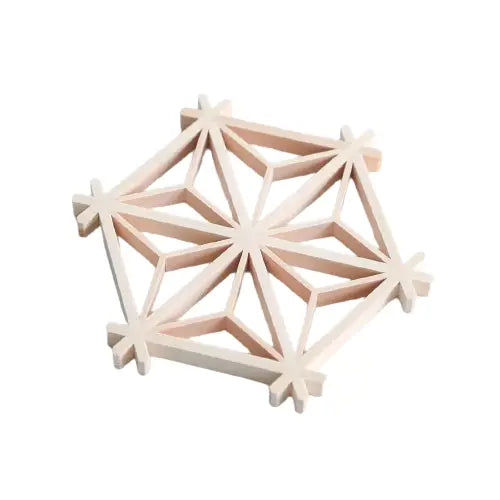 組子 コースター/茶托 麻の葉（2個セット） | ギフトショップ Nihon