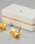 金沢箔 吉祥 金の鶴箸置き(2個)