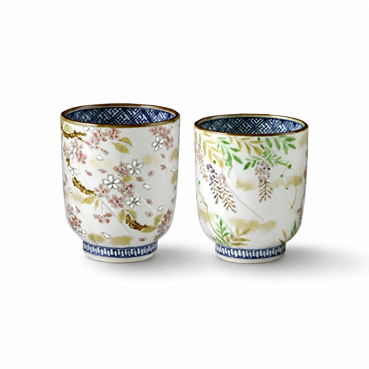 京焼 清水焼 彩花鳥 湯呑みセット | ギフトショップ Nihon Miyabi 通販