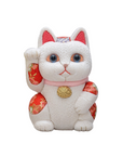 江戸木目込人形 風水シリーズ 招き猫 白