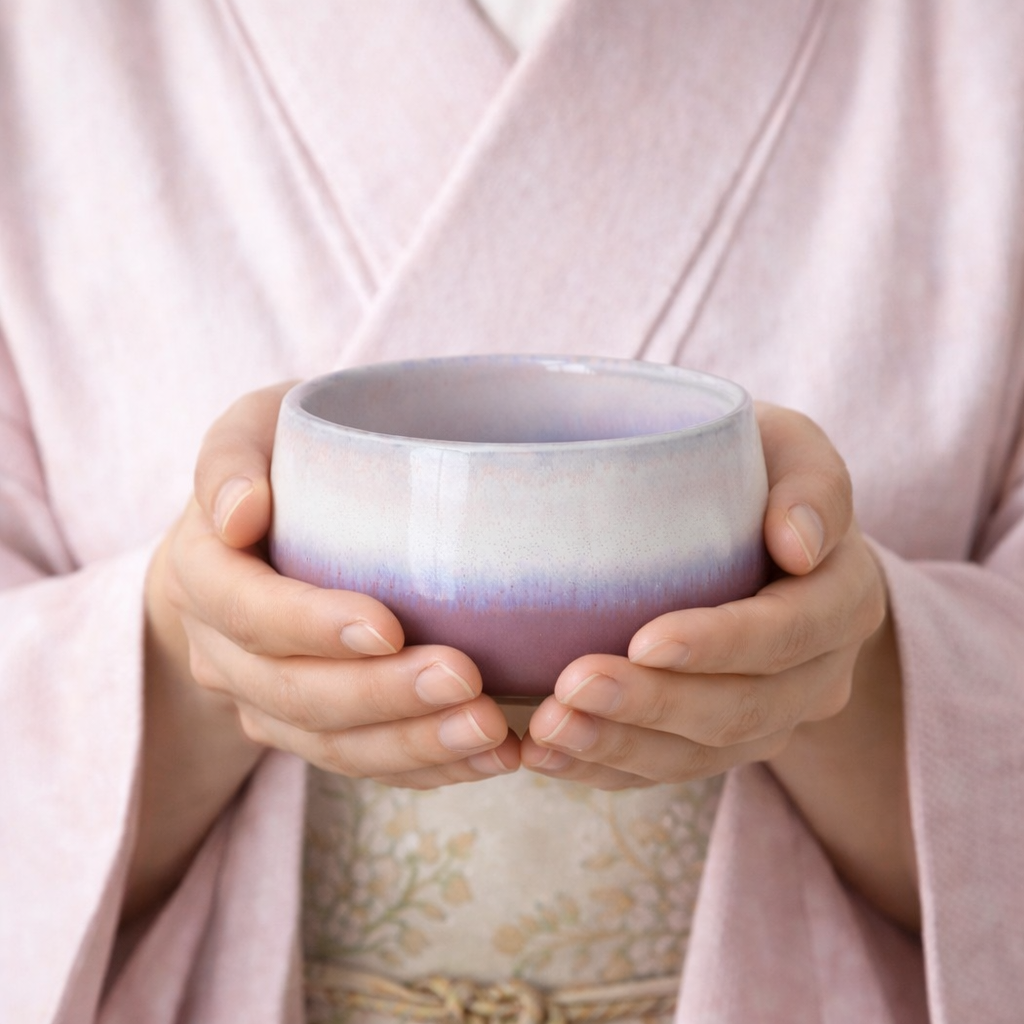 波佐見焼 お抹茶椀 紫式部 | ギフトショップ Nihon Miyabi 通販サイト