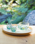 津軽びいどろ 花うつし 酒器セット 紫陽花