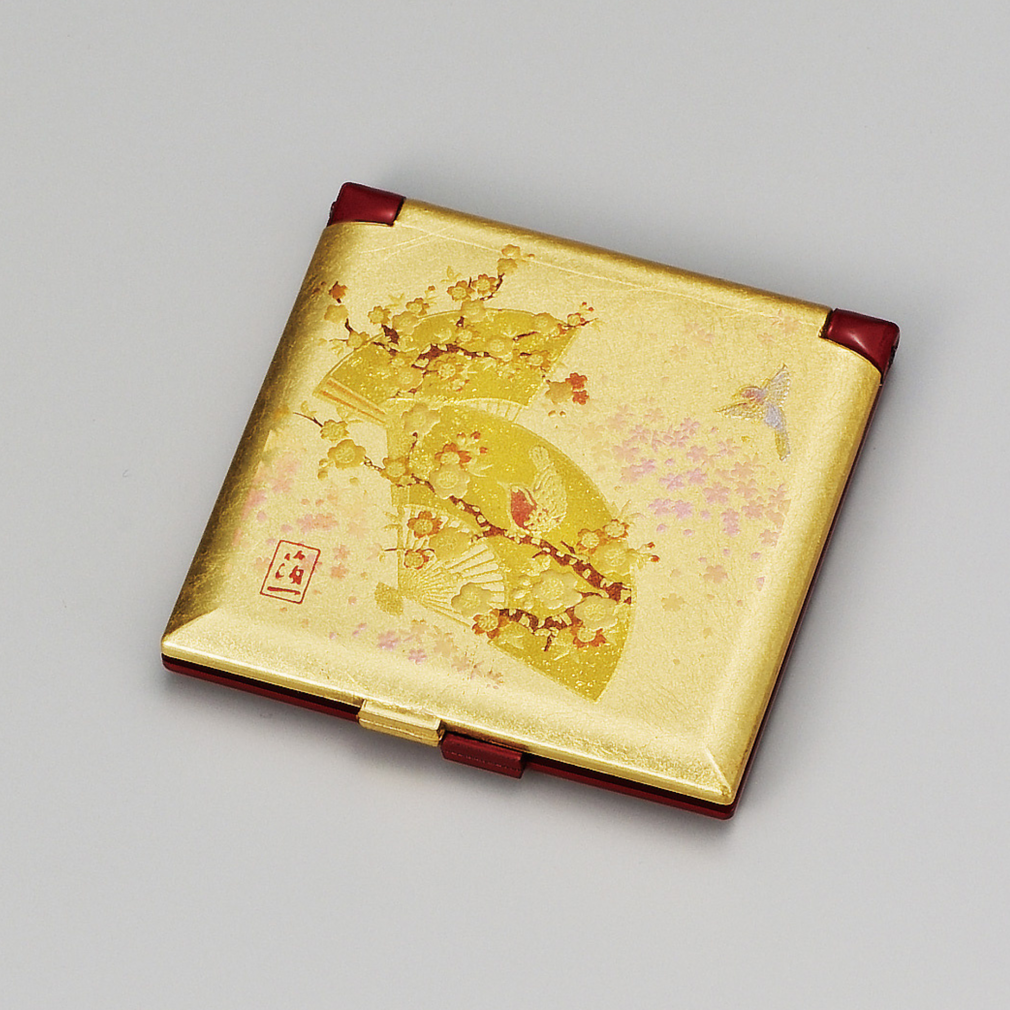 金沢箔 うららか 箔コンパクトミラー | ギフトショップ Nihon Miyabi