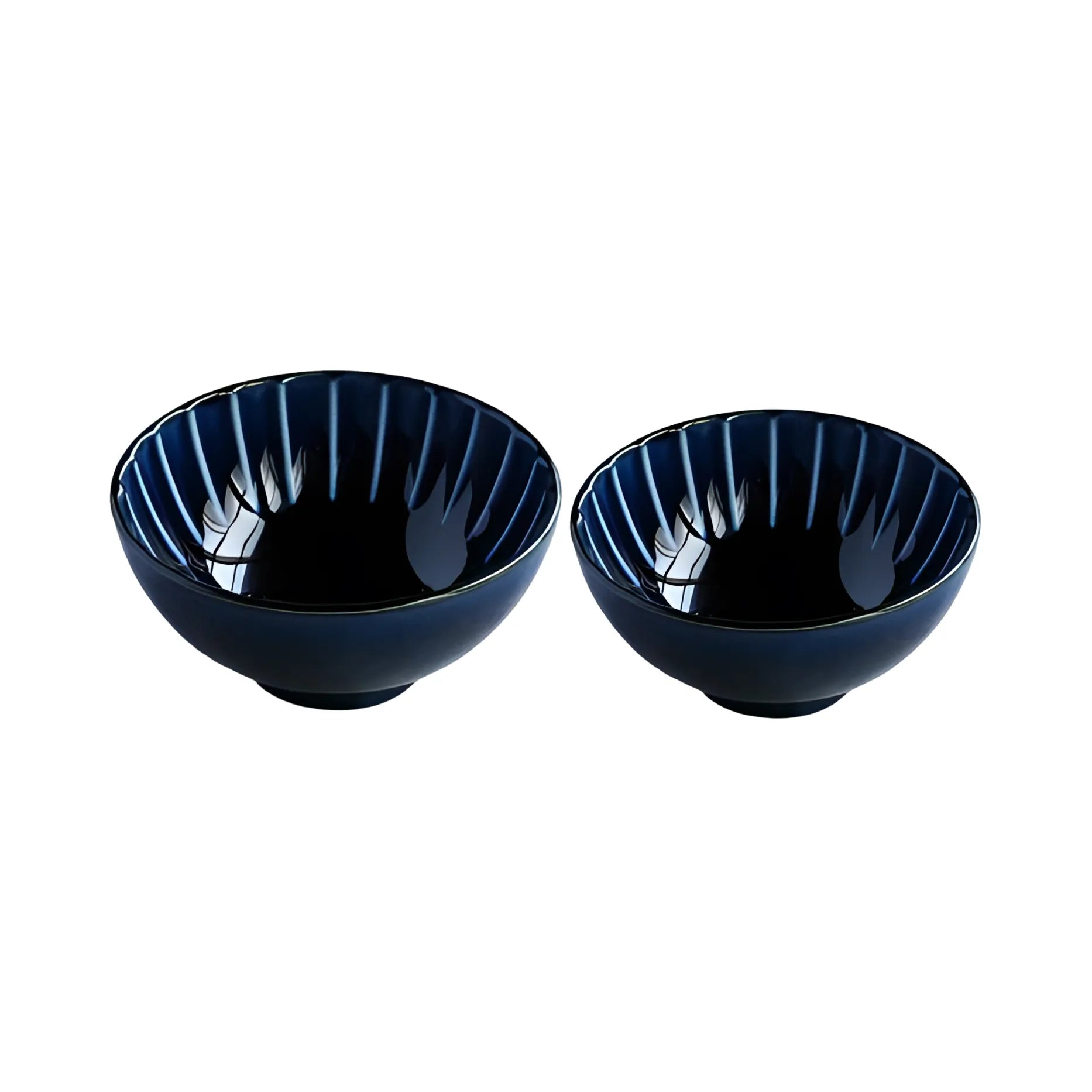 美濃焼 ぎやまん陶 夫婦茶碗 茄子紺ブルー | ギフトショップ